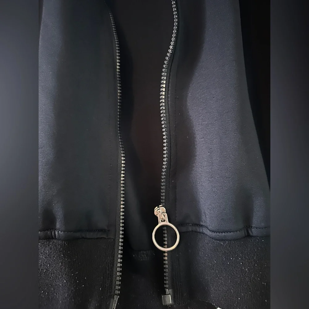 90s Y2K Multicolor Stripe Black Jacket - Picture 3 of 4